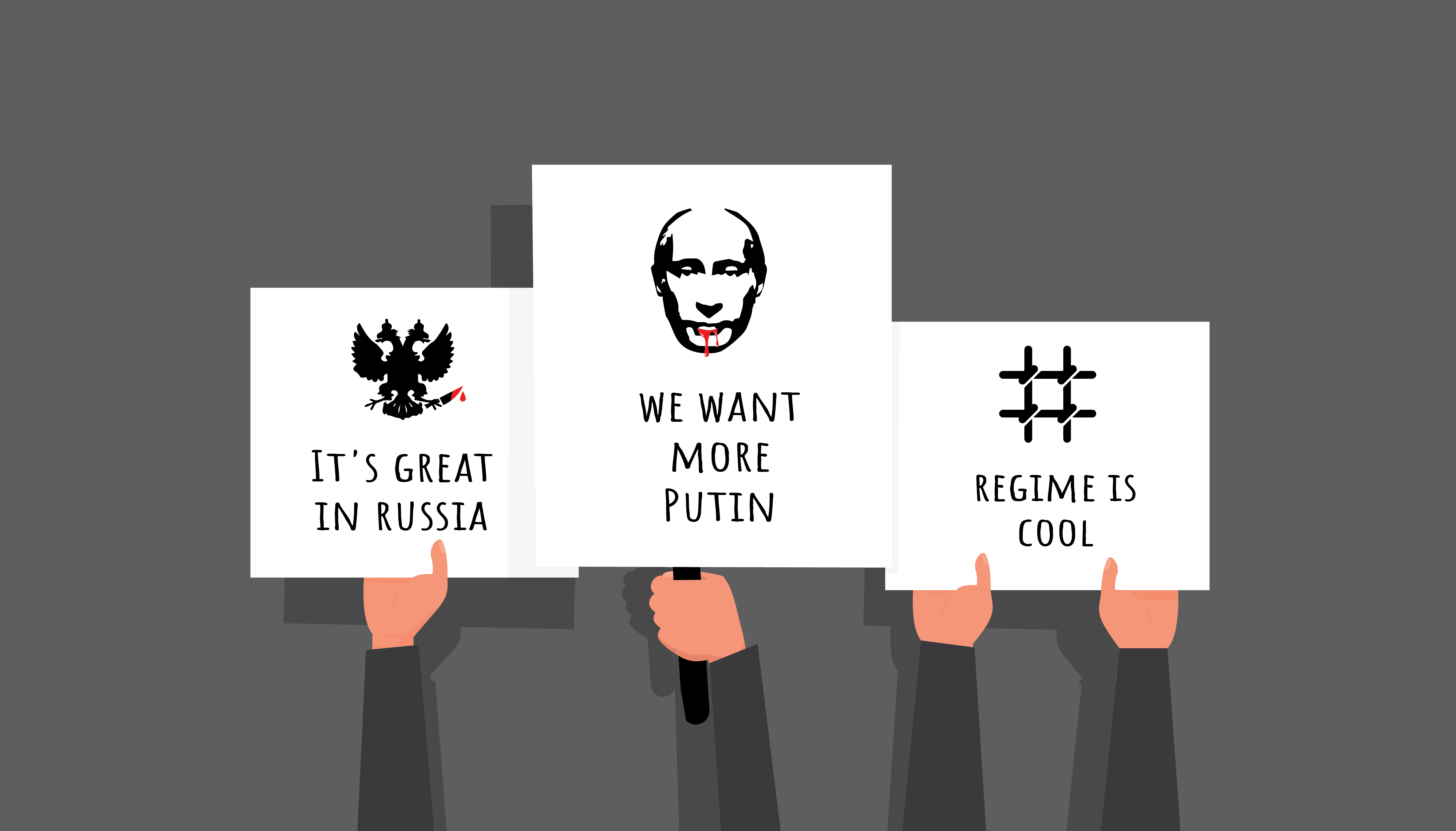 Image: “Afraid of Unrest? Then We’re Coming To You!” — How Propaganda Uses Protests to Maintain Putin’s Power