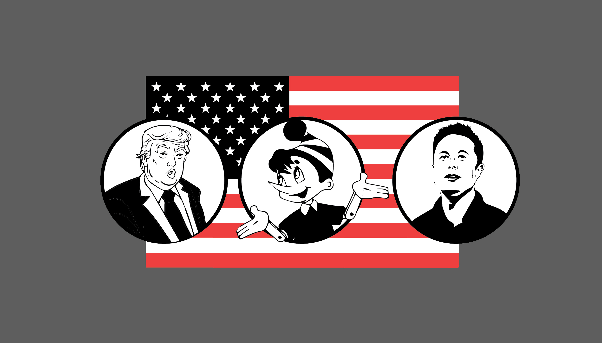 Image: Trump, Musk, and Pinocchio: how Russian agitational propaganda uses fakes to search for non-standard connections with the USA